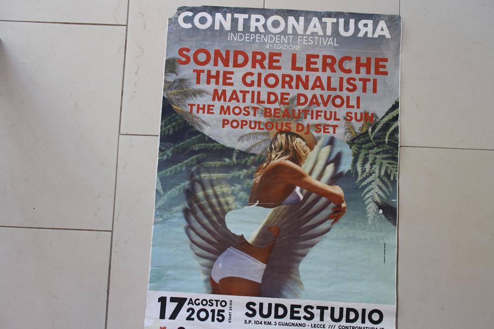 SUDESTDIOのガーデンで開かれたソンドレ・ラルケを招いたイヴェントのポスター。